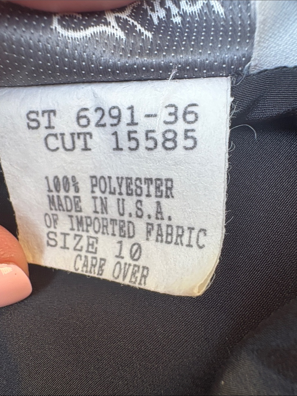 Vintage Anna Kriste 80’s Black Blouse size 10 AV13 - Picture 6 of 7